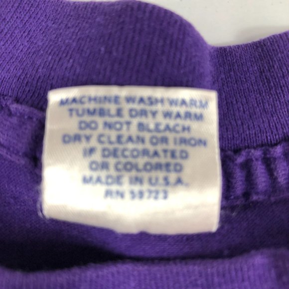 VTG 80s NBA Champ Los Angeles Lakers Shirt Adult Small* Purple Single Stitch Tee - Picture 7 of 12